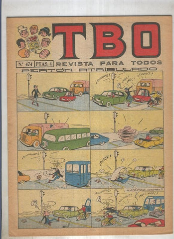 TBO numero 474: Peaton atribulado (Coll), (numerado 1 en trasera)