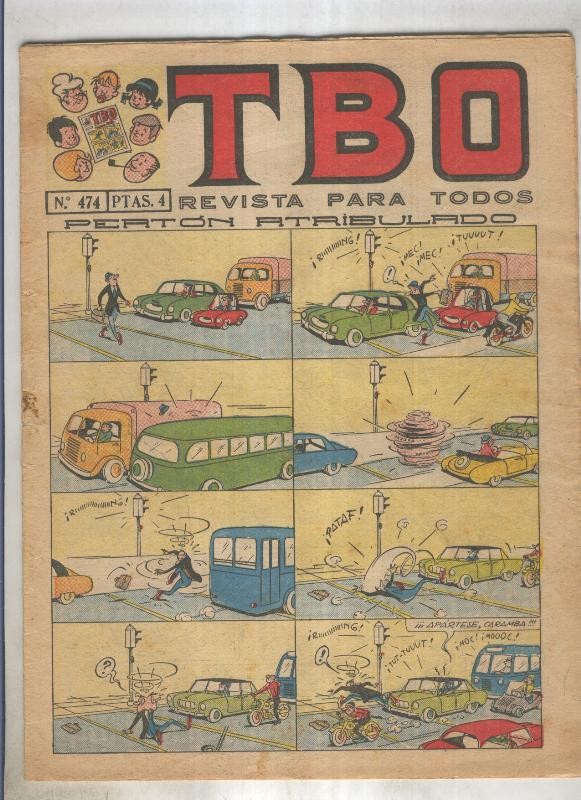 TBO numero 474: Peaton atribulado (Coll), (numerado 3 en trasera)