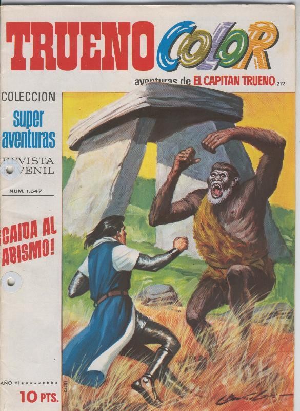 Trueno color primera edicion numero 212: Caida al abismo