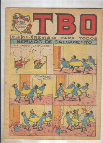 TBO numero 482: Servicio de salvamento (Coll), (numerado 2 en trasera)