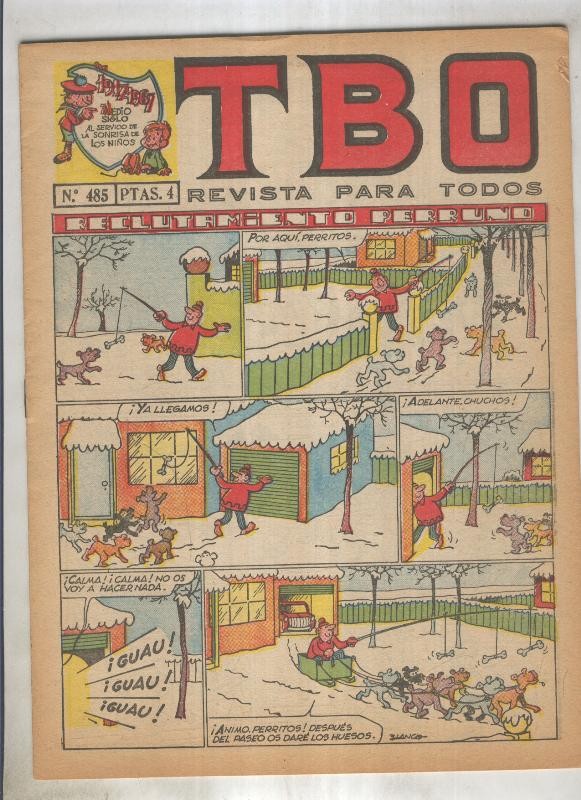TBO numero 485: Reclutamiento perruno (Blanco), (numerado 2 en trasera)