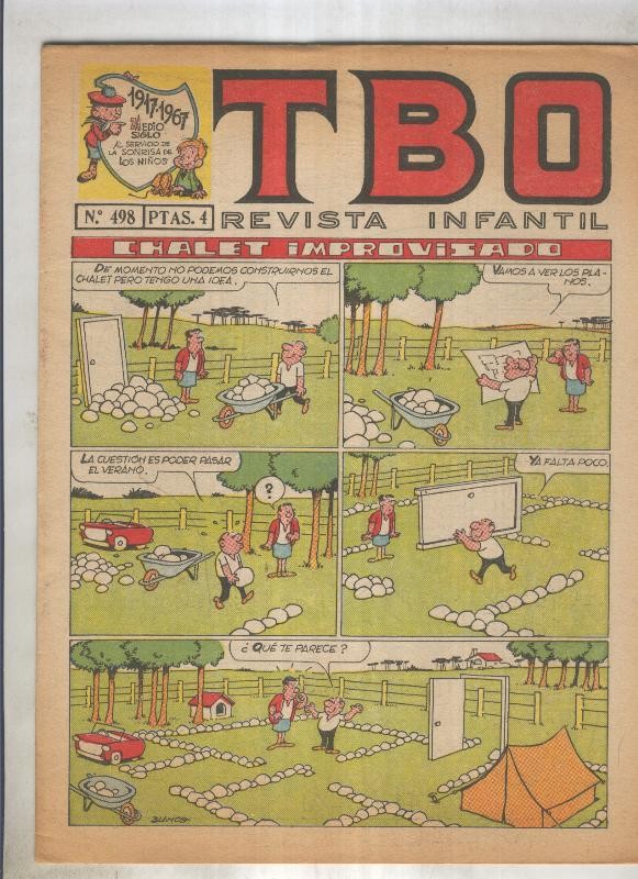 TBO numero 498: Chalet improvisado (Blanco), (numerado 1 en trasera)