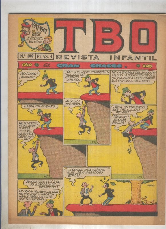 TBO numero 499: El gran chasco (Urda), (numerado 3 en trasera)