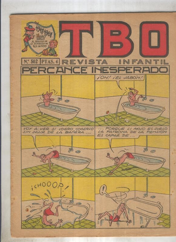 TBO numero 502: Percance inesperado (Coll), (numerado 1 en trasera)