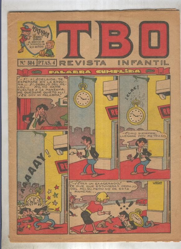 TBO numero 504: Palabra cumplida (Urda), (numerado 2 en trasera)