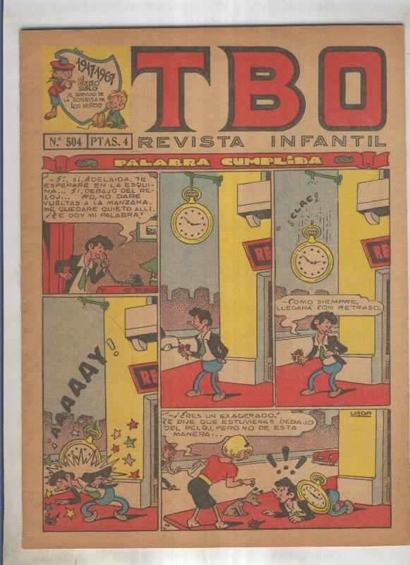 TBO numero 504: Palabra cumplida (Urda), (numerado 3 en trasera)