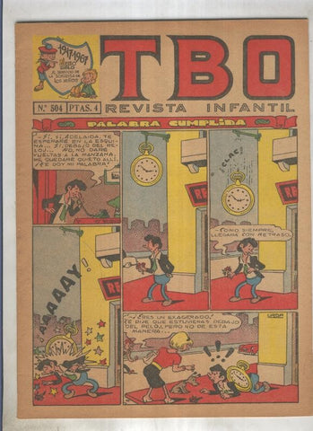 TBO numero 504: Palabra cumplida (Urda), (numerado 3 en trasera)