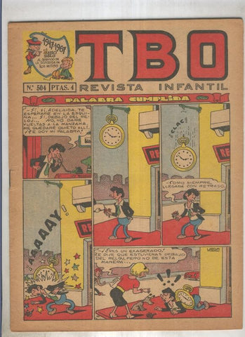 TBO numero 504: Palabra cumplida (Urda), (numerado 4 en trasera)