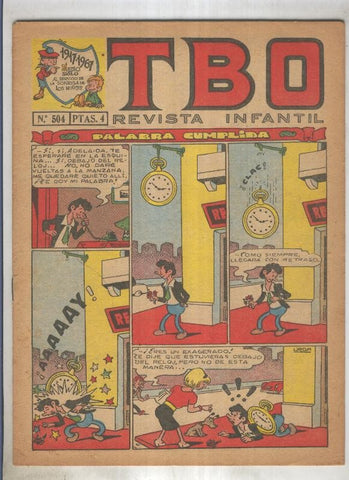 TBO numero 504: Palabra cumplida (Urda), (numerado 5 en trasera)