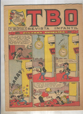 TBO numero 504: Palabra cumplida (Urda), (numerado 6 en trasera)
