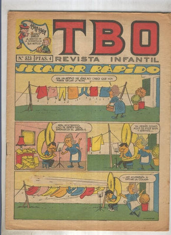 TBO numero 523: Secador rapido (Moreno), (numerado 2 en trasera)