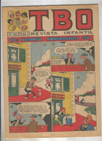 TBO numero 535: Cambio equivocado (Urda), (numerado 5 en trasera)