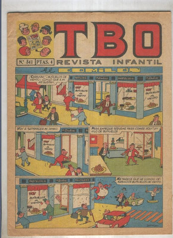 TBO numero 541. El comilon (Blanco), (numerado 1 en trasera)