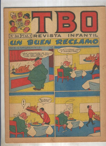 TBO numero 544: Un buen reclamo (Benejam), (numerado 1 en trasera)