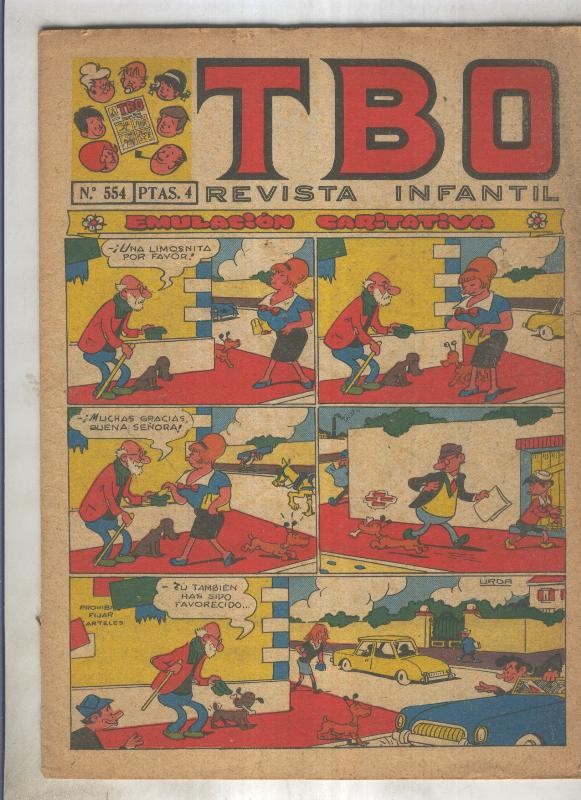 TBO numero 554: Emulacion caritativa (Urda), (numerado 1 en trasera)