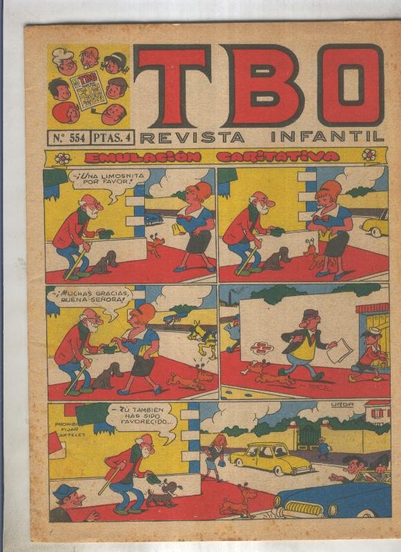 TBO numero 554: Emulacion caritativa (Urda), (numerado 2 en trasera)