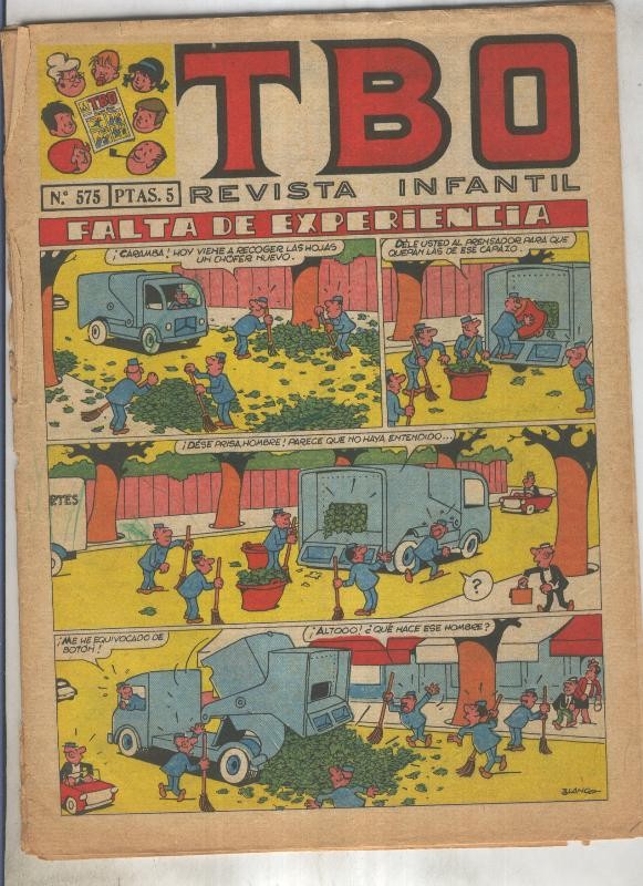 TBO numero 575: Falta de experiencia (Blanco), (numerado 2 en trasera)