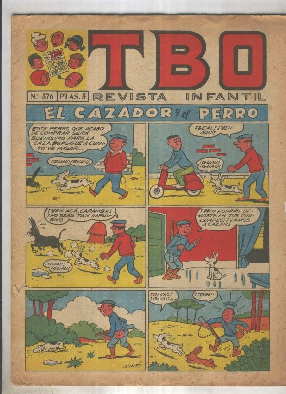 TBO numero 576: El cazador y el perro (Ayne), (numerado 1 en trasera)