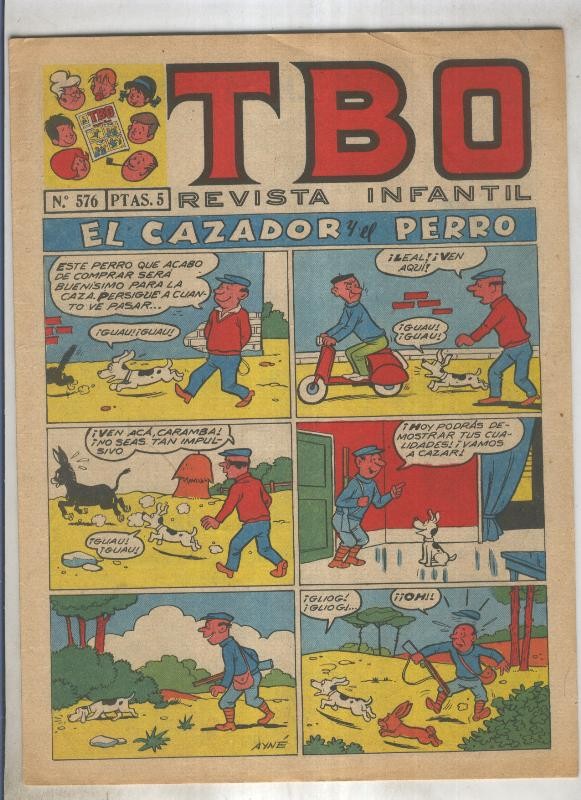 TBO numero 576: El cazador y el perro (Ayne), (numerado 2 en trasera)
