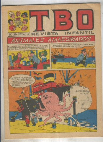 TBO numero 594: Animales amaestrados (Roldan), (numerado 1 en trasera)