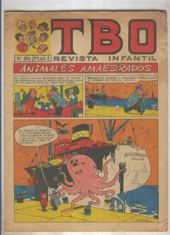 TBO numero 594: Animales amaestrados (Roldan), (numerado 2 en trasera)