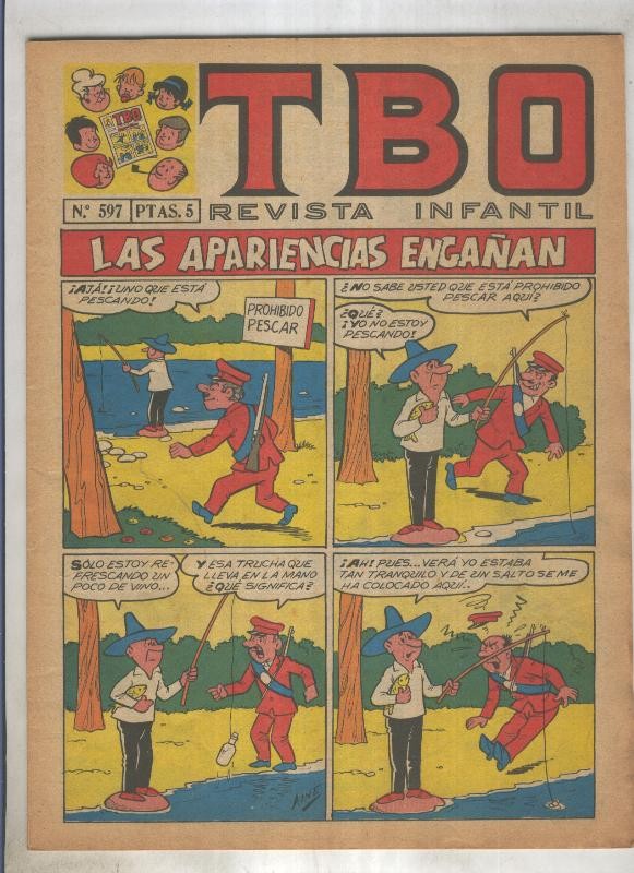 TBO numero 597: Las apariencias engañan (Ayne), (numerado 1 en trasera)