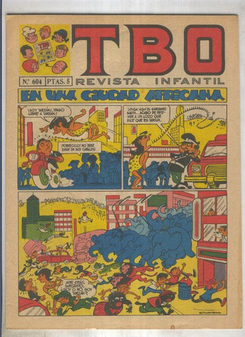 TBO numero 604: En una ciudad africana (Moreno), (numerado 2 en trasera)