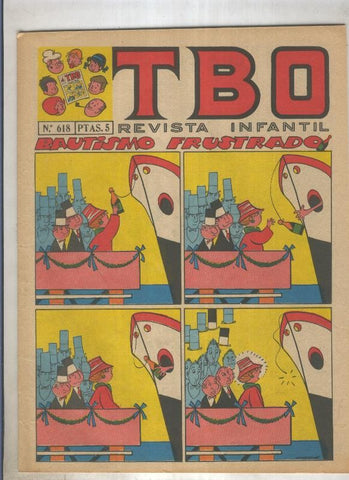 TBO numero 618: Bautismo frustrado (Moreno), (numerado 2 en trasera)
