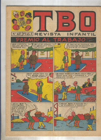TBO numero 637: Premio al trabajo (Ayne), (numerado 2 en trasera)