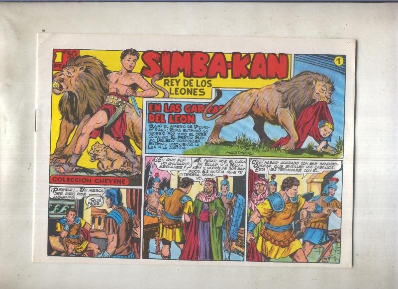 Simba Kan rey de los leones facsimil numero 01: En las garras del leon