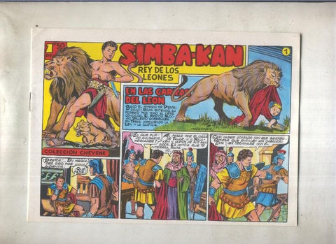 Simba Kan rey de los leones facsimil numero 01: En las garras del leon