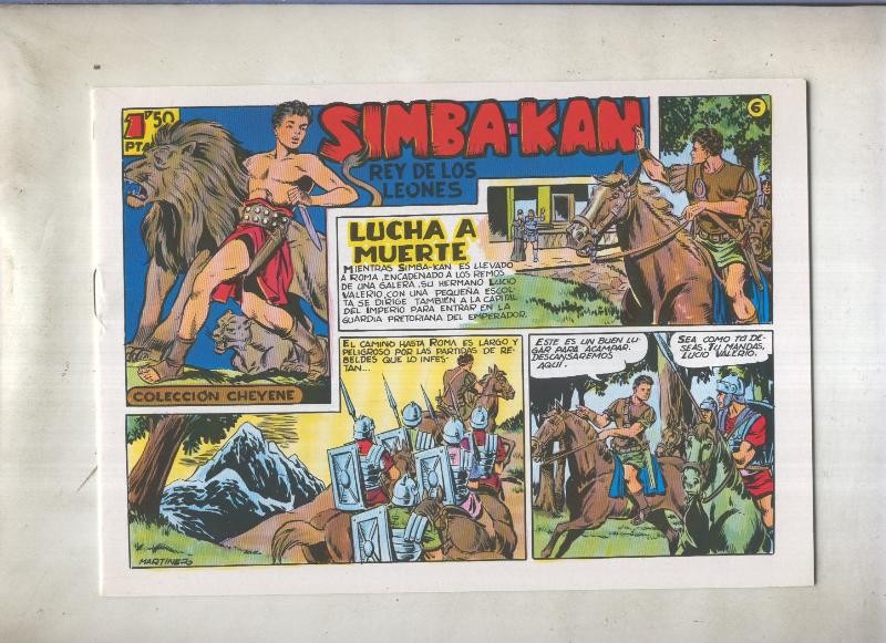 Simba Kan rey de los leones facsimil numero 06: Lucha a muerte