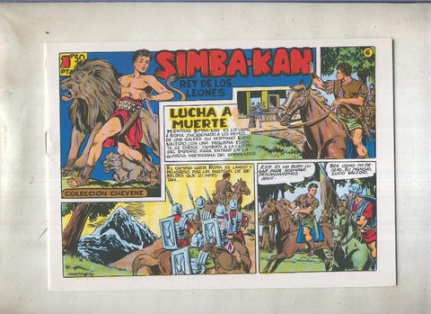 Simba Kan rey de los leones facsimil numero 06: Lucha a muerte