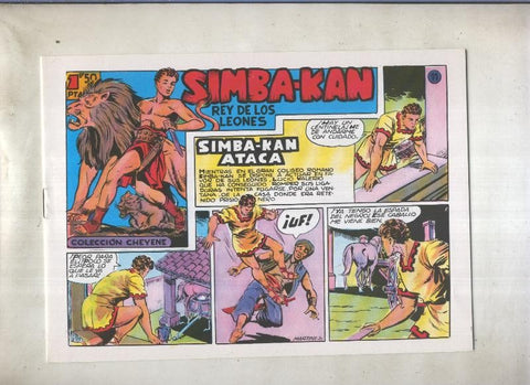 Simba Kan rey de los leones facsimil numero 11: Simba Kan ataca