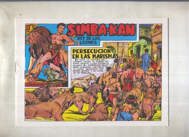 Simba Kan rey de los leones facsimil numero 12: Persecucion en las marismas