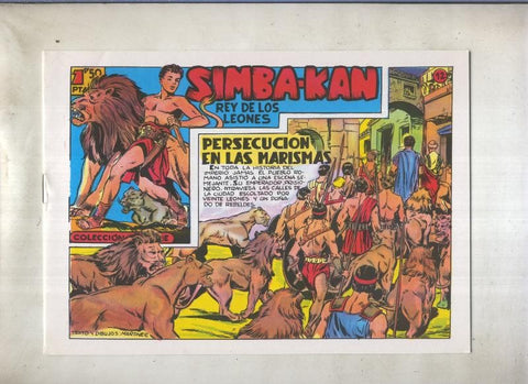 Simba Kan rey de los leones facsimil numero 12: Persecucion en las marismas