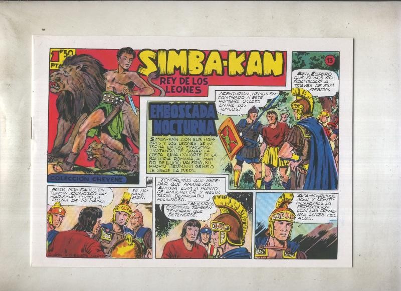 Simba Kan rey de los leones facsimil numero 13: Emboscada nocturna