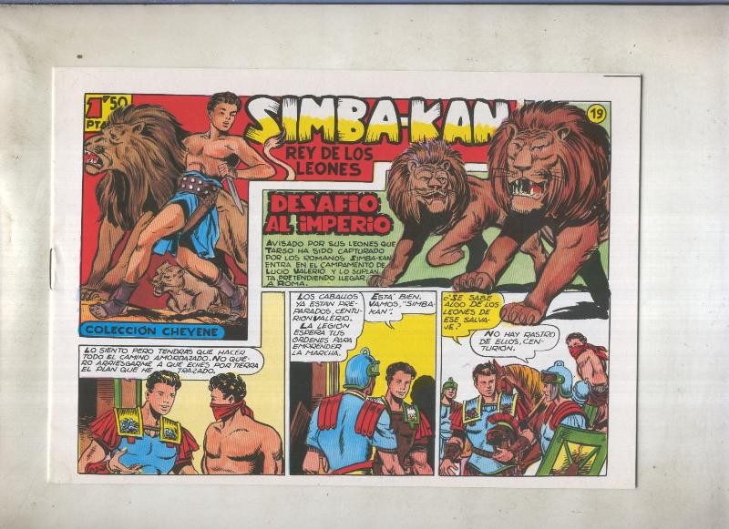 Simba Kan rey de los leones facsimil numero 19: Desafio al imperio