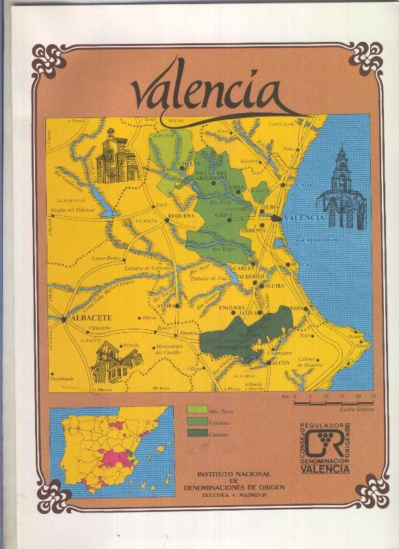 Vinos de España: Denominacion de origen: Valencia