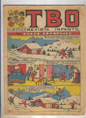 TBO numero 640: Un lugar tranquilo (Blanco), (numerado 1 en trasera)