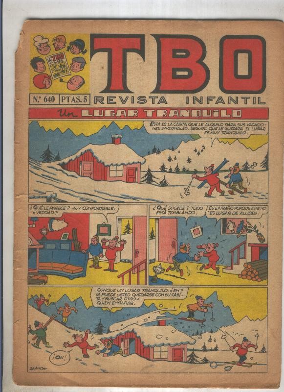 TBO numero 640: Un lugar tranquilo (Blanco), (numerado 2 en trasera)