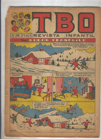 TBO numero 640: Un lugar tranquilo (Blanco), (numerado 2 en trasera)