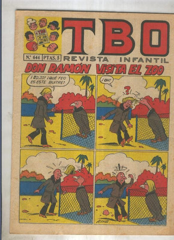 TBO numero 644: Don Ramon visita el Zoo (Ayne), (numerado 1 en trasera)
