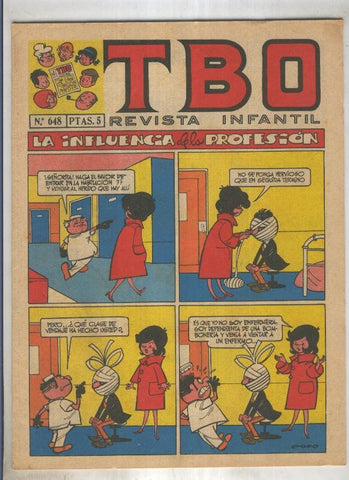 TBO numero 648: La influencia de la profesion (Moreno), (numerado 2 en trasera)