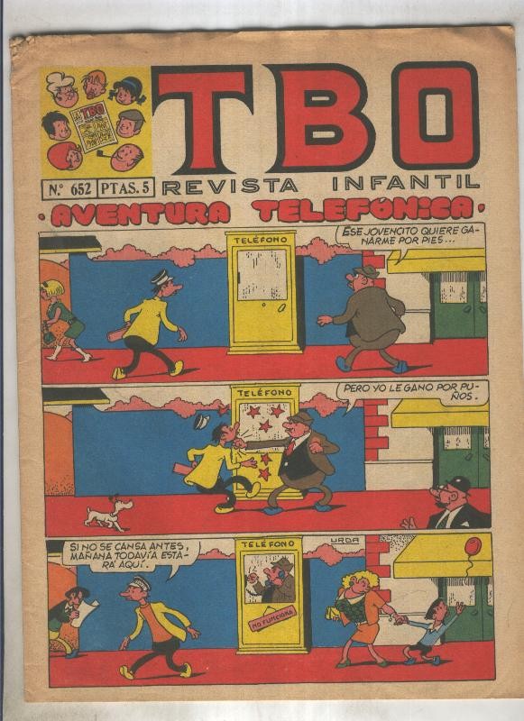 TBO numero 652: Aventura telefonica (Urda), (numerado 2 en trasera)