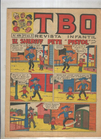 TBO numero 656: El sheriff pete pistol (ayne), (numerado 3 en trasera)