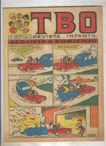 TBO numero 659: Servicio a domicilio (Salvador Mestre), (numerado 1 en trasera)