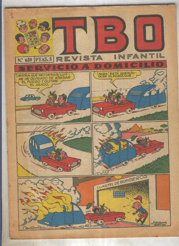 TBO numero 659: Servicio a domicilio (Salvador Mestre), (numerado 2 en trasera)