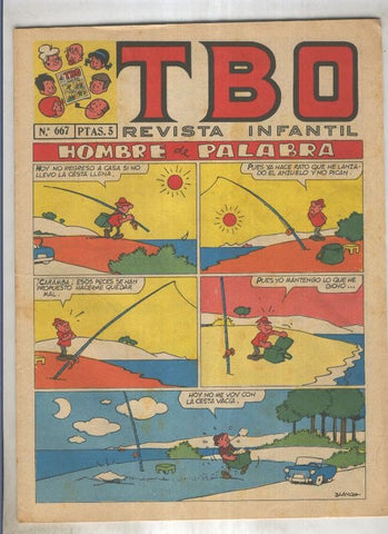 TBO numero 667: Hombre de palabra (Blanco), (numerado 2 en trasera)