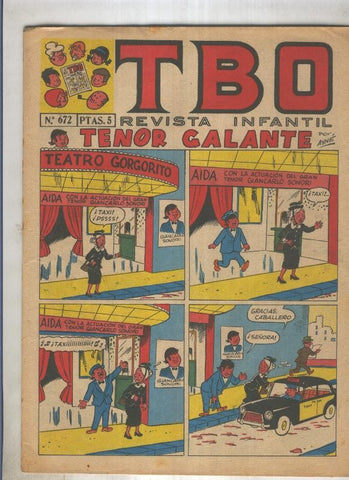 TBO numero 672: Tenor galante (Ayne), (numerado 1 en trasera)